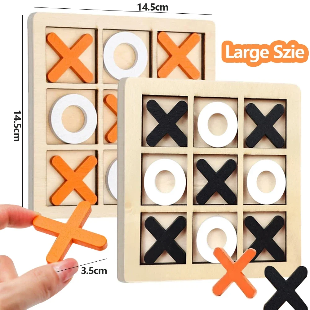 Board Game Enthusiast - Wooden XO Tic Tac Toe Game