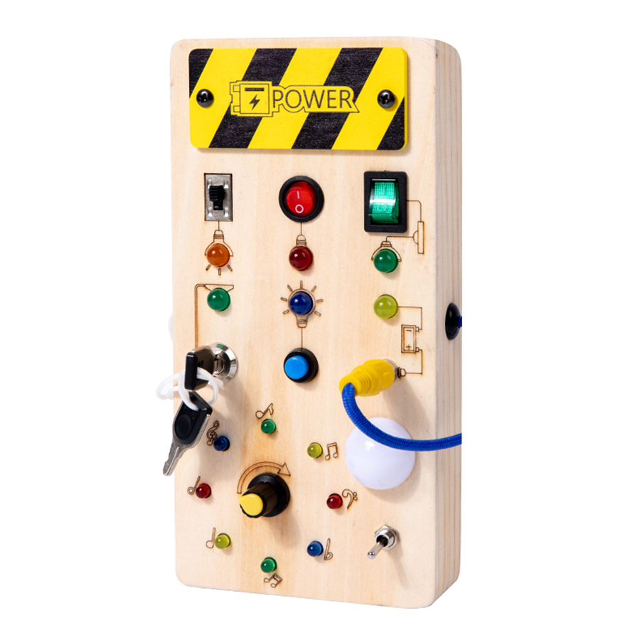 Board Game Enthusiast - Montessori Busy Board Sensory Toys Wooden