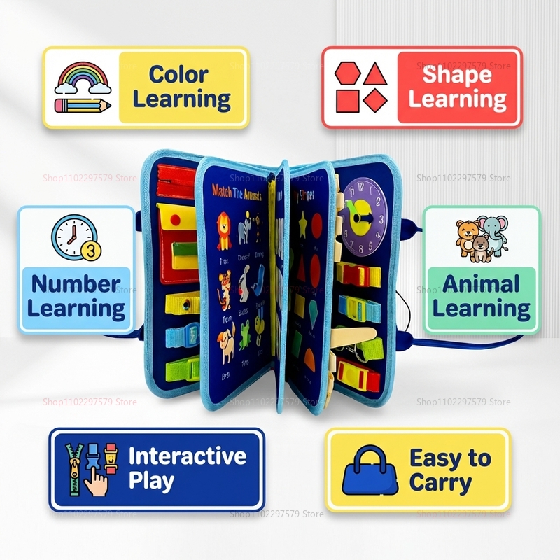 Montessori Busy Board Sensory  - đánh giá và giá Board Game Live