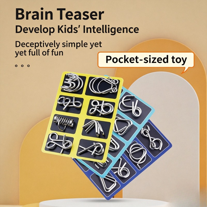 8 Pieces Metal Puzzle Set Clas - đánh giá và giá Board Game Enthusiast