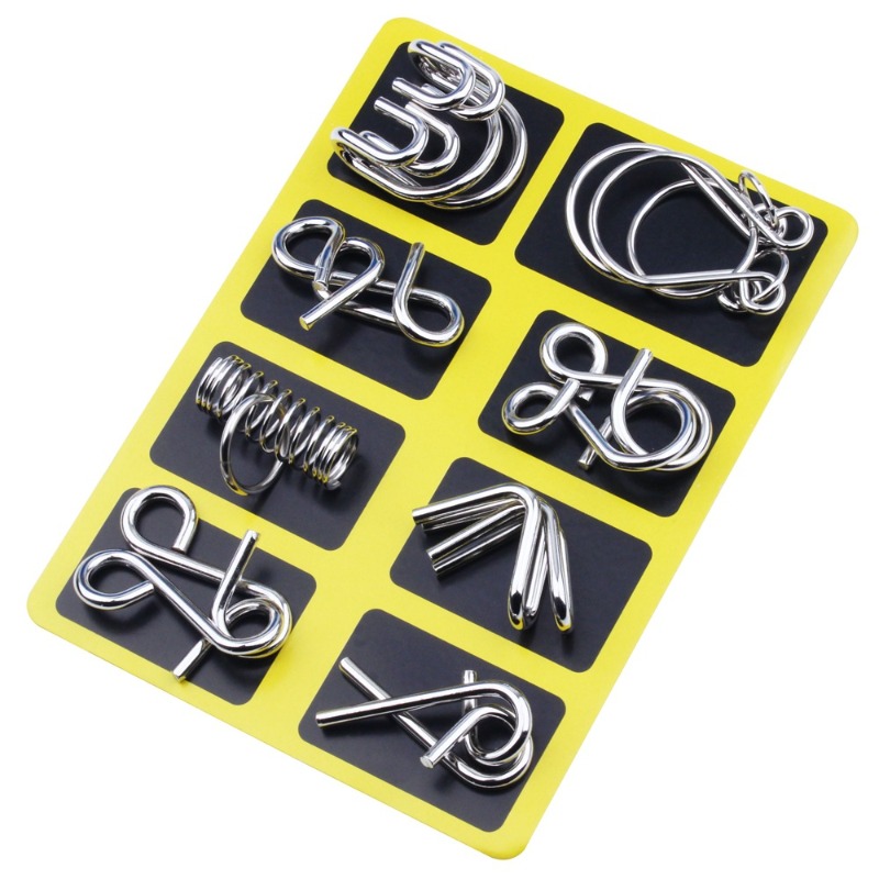 8 Pieces Metal Puzzle Set Clas - đánh giá và giá Board Game Enthusiast