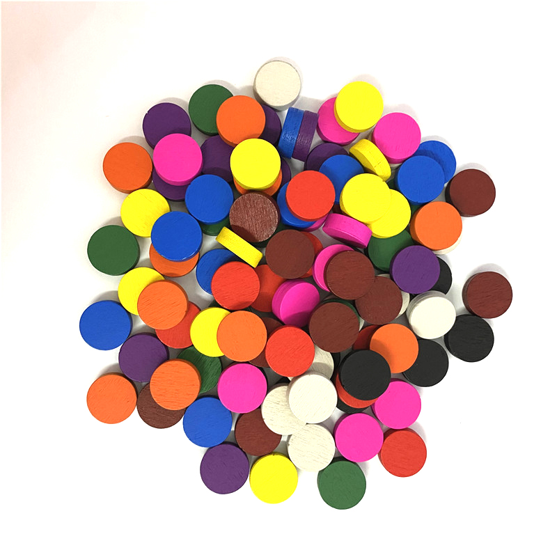 50pieces 15*5MM 11 Colors Wood - đánh giá và giá Board Game Harvest