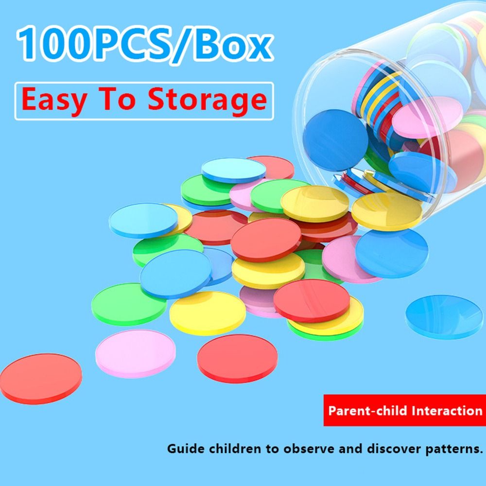 100pcs Plastic Counting Chips  - đánh giá và giá Board Game Harvest