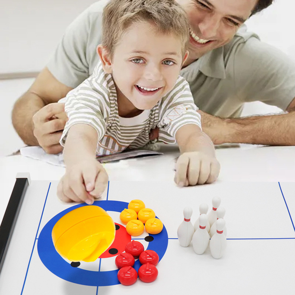 New Mini Curling&Bowling Table - đánh giá và giá Board Game Live